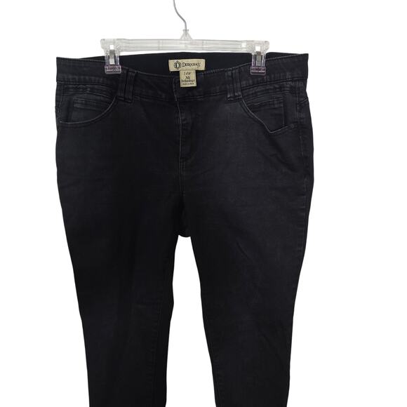 DEMOCRACY AB TECHNOLOGY BLACK JEANS WOMEN SZ 14W COMFORT WAISTBAND STRETCH - Picture 3 of 6